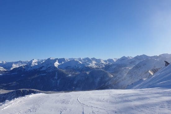 Blick auf die Radstädter Tauern - Bergstation Schwarzwandbahn Zauchensee